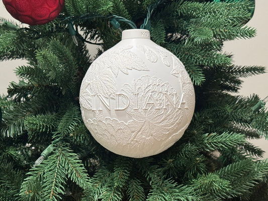 Indiana State Bird & Flower Ornament