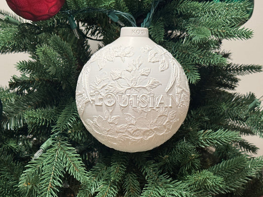 Louisiana State Bird & Flower Ornament