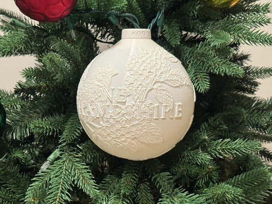 New Hampshire State Bird & Flower Ornament