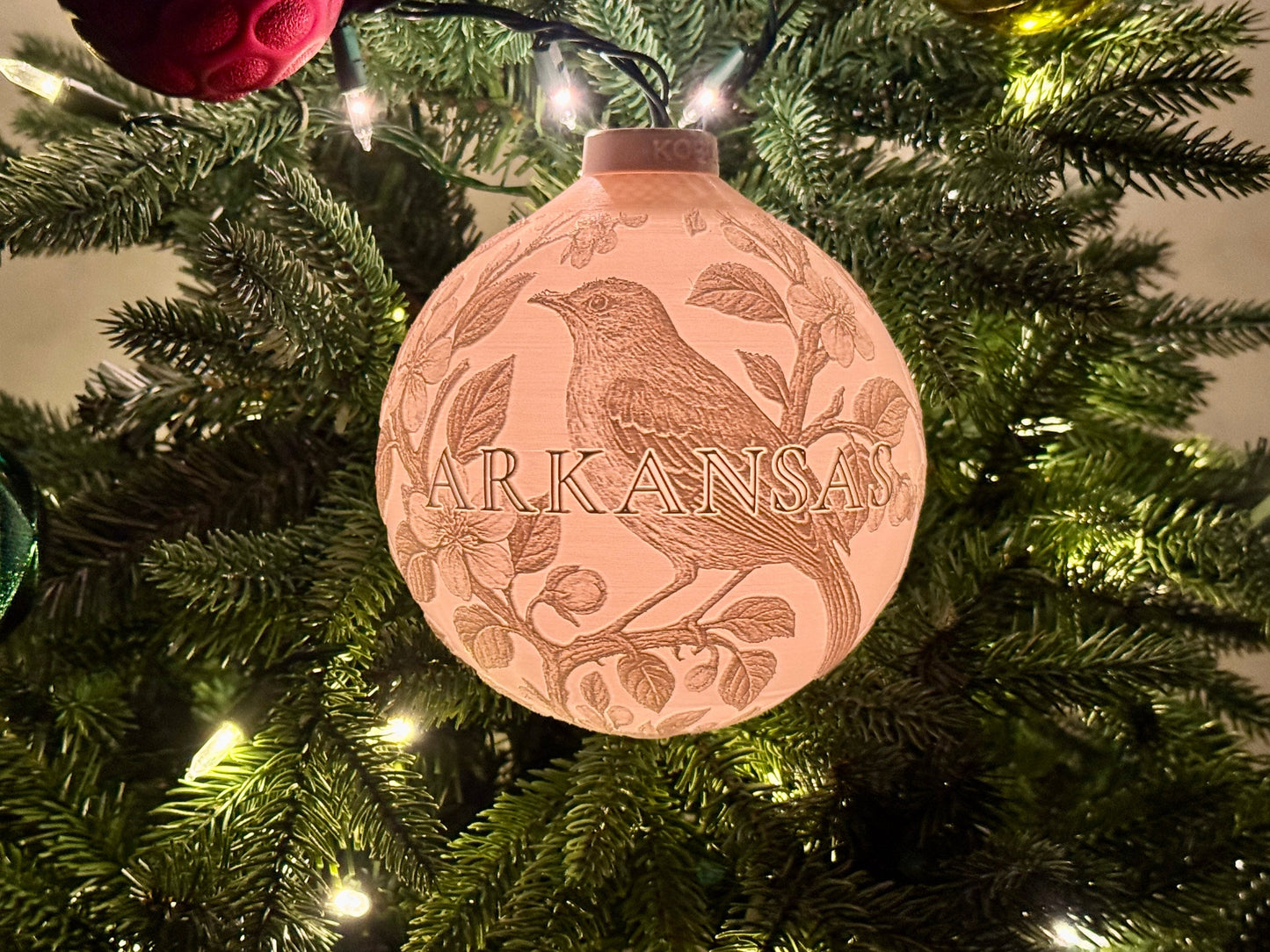 Arkansas State Bird & Flower Ornament