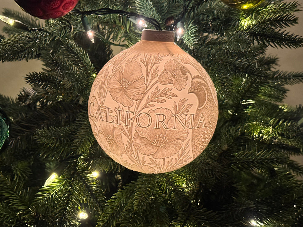 California State Bird & Flower Ornament