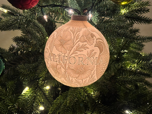 California State Bird & Flower Ornament