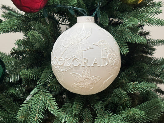 Colorado State Bird & Flower Ornament