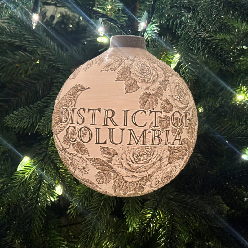 Washington, DC Bird & Flower Ornament