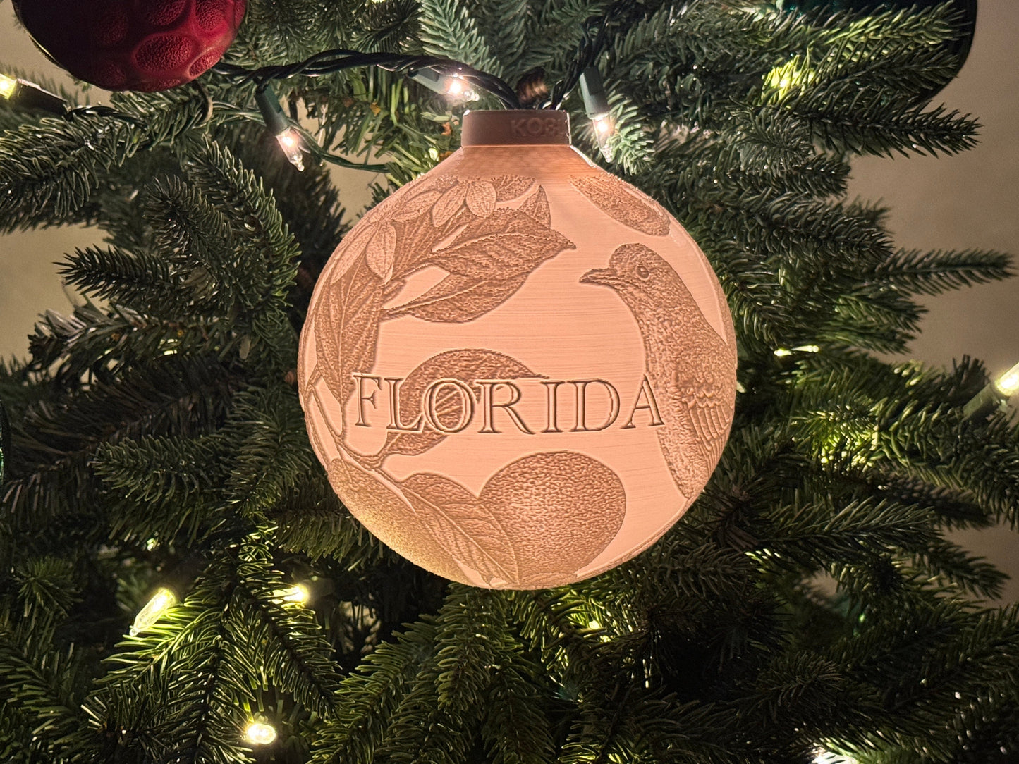 Florida State Bird & Flower Ornament