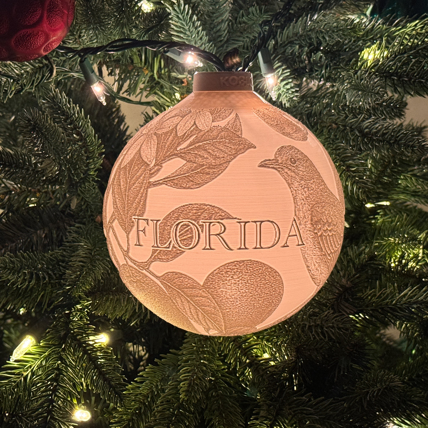 Florida State Bird & Flower Ornament