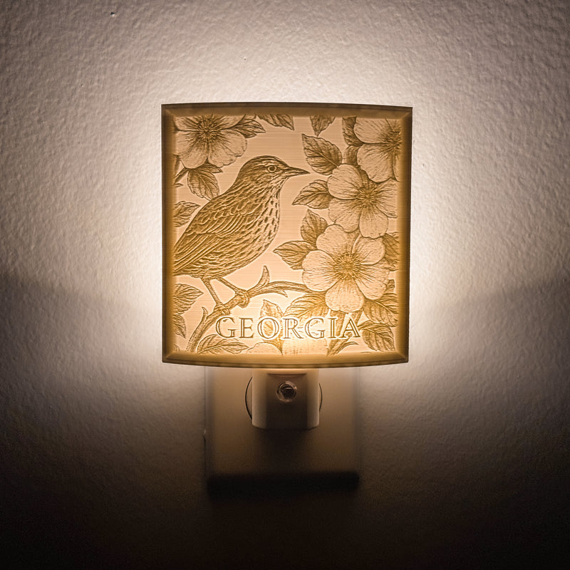 Georgia State Bird & Flower Nightlight