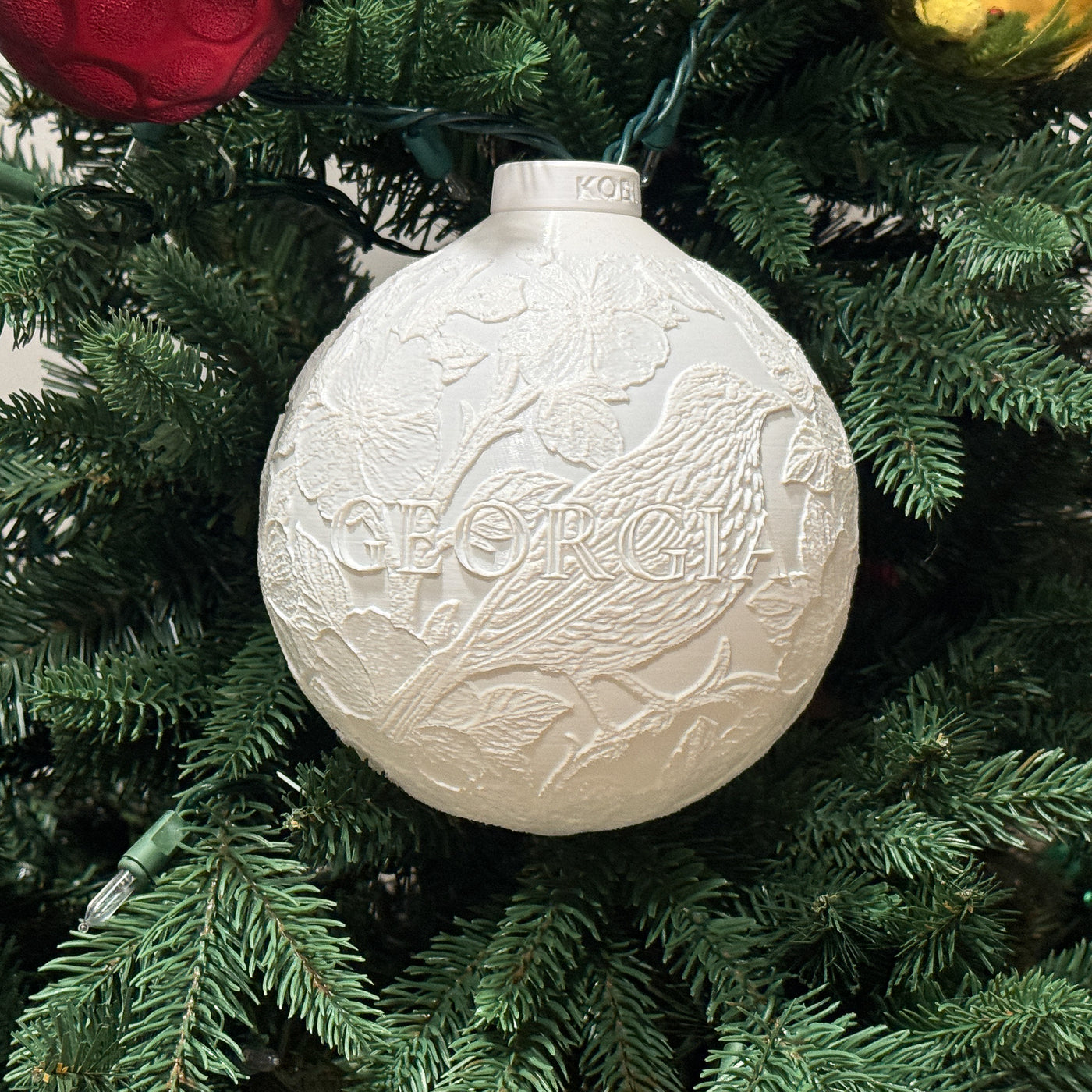 Georgia State Bird & Flower Ornament