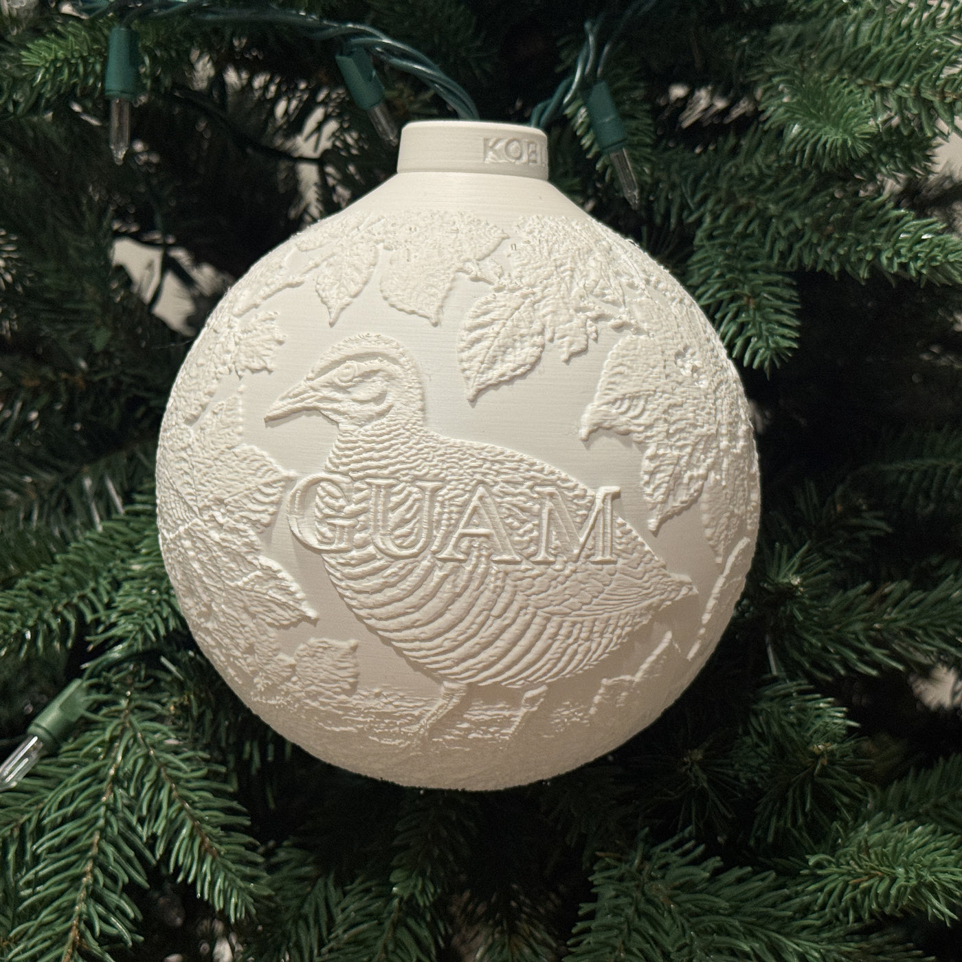 Guam Bird & Flower Ornament