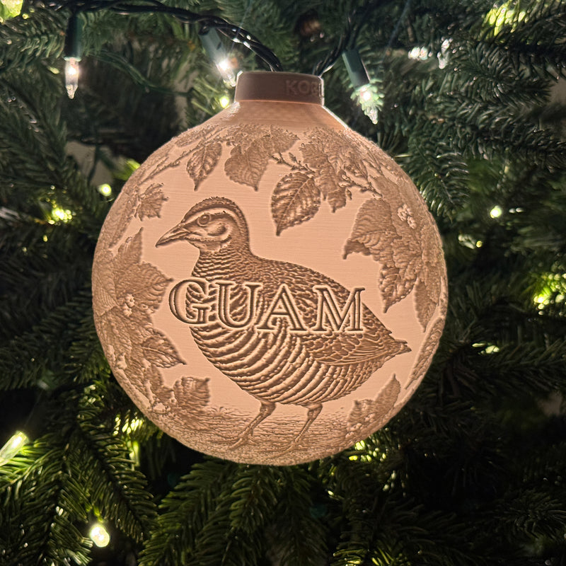 Guam Bird & Flower Ornament