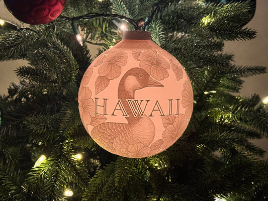 Hawaii State Bird & Flower Ornament