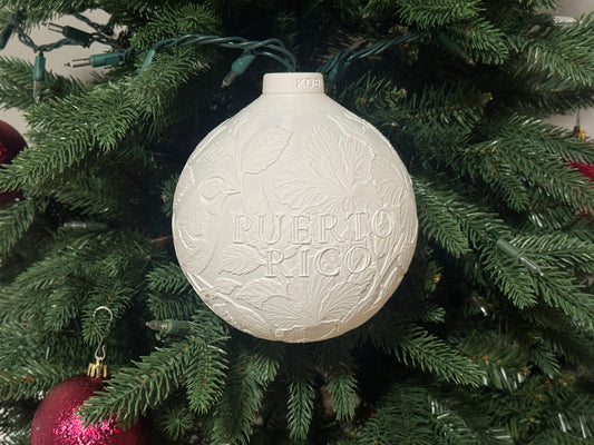 Puerto Rico Bird & Flower Ornament