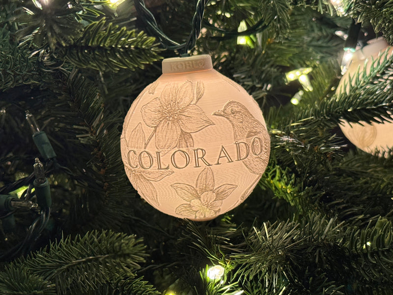 Colorado State Bird & Flower Ornament