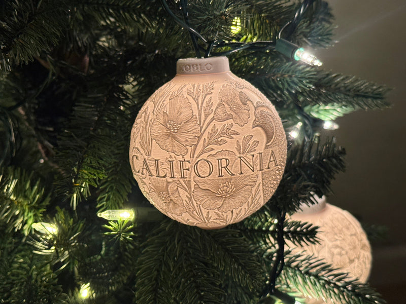 California State Bird & Flower Ornament