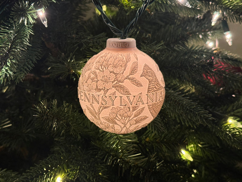 Pennsylvania State Bird & Flower Ornament