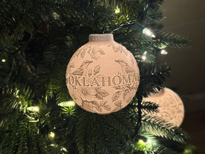 Oklahoma State Bird & Flower Ornament