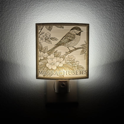 Massachusetts State Bird & Flower Nightlight