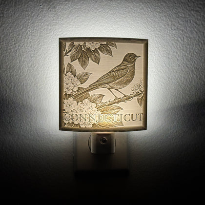 Connecticut State Bird & Flower Nightlight