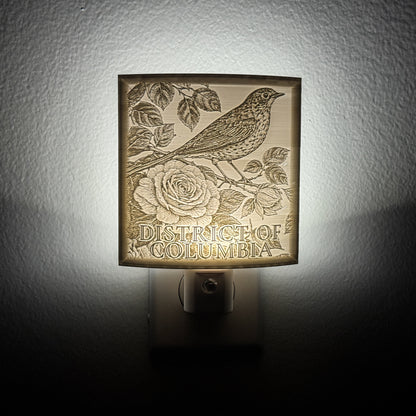 Washington, DC Bird & Flower Nightlight