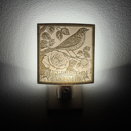 Washington, DC Bird & Flower Nightlight
