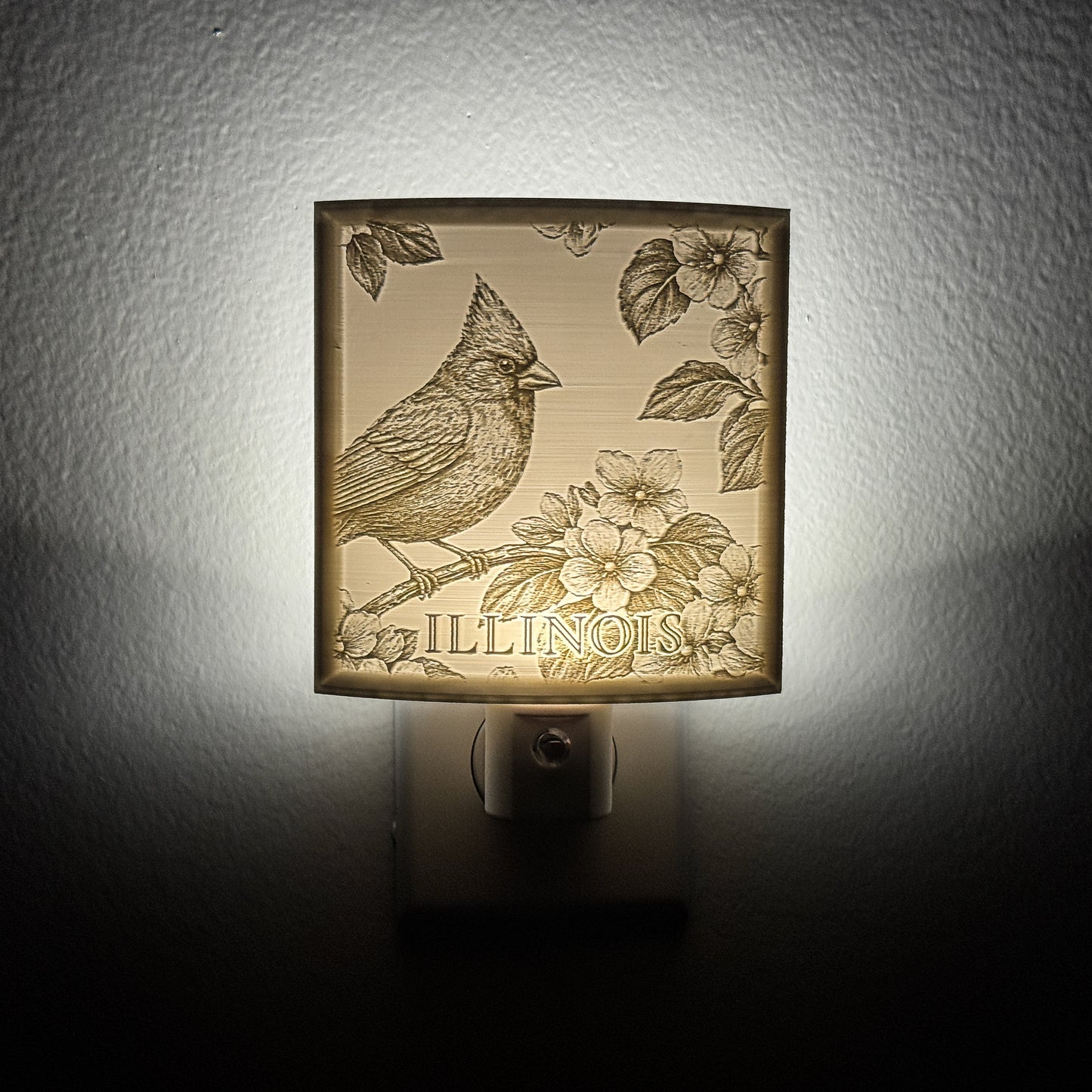 Illinois State Bird & Flower Nightlight