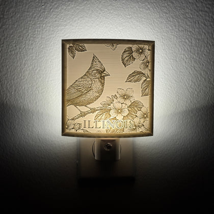 Illinois State Bird & Flower Nightlight