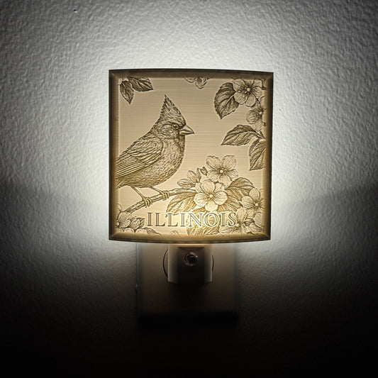 Illinois State Bird & Flower Nightlight