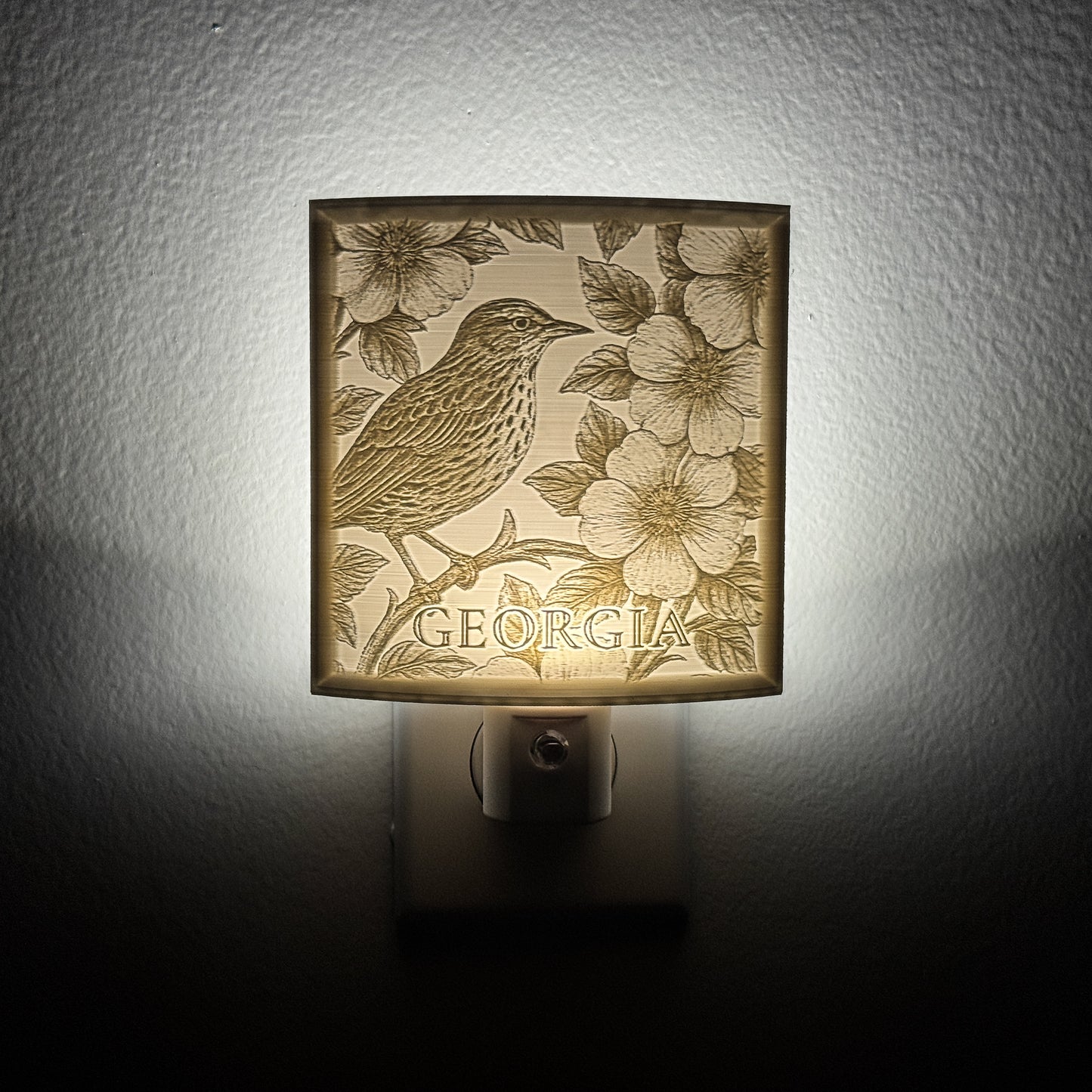 Georgia State Bird & Flower Nightlight