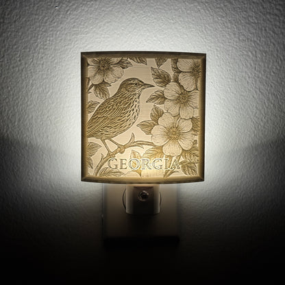 Georgia State Bird & Flower Nightlight