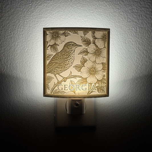 Georgia State Bird & Flower Nightlight