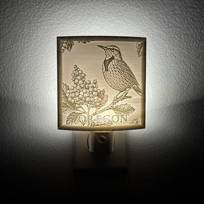 Oregon State Bird & Flower Nightlight