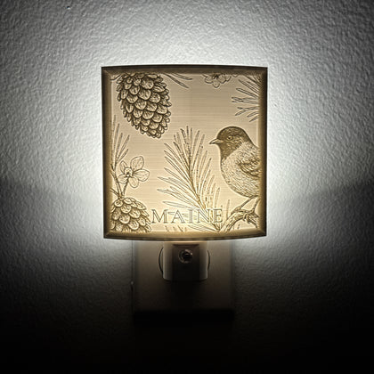 Maine State Bird & Flower Nightlight