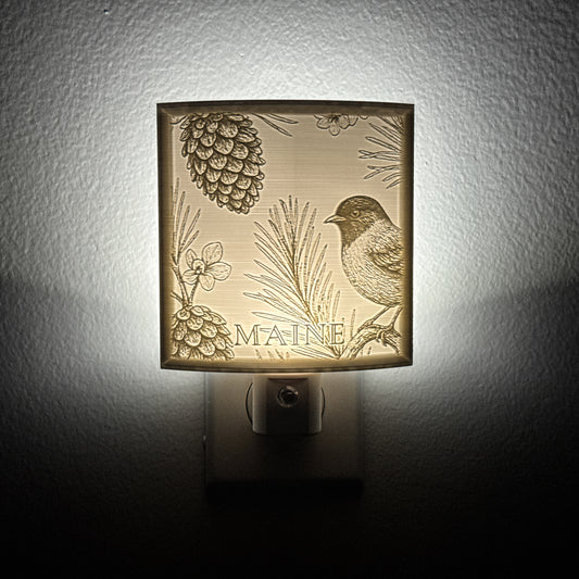 Maine State Bird & Flower Nightlight