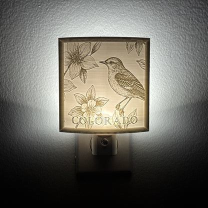 Colorado State Bird & Flower Nightlight