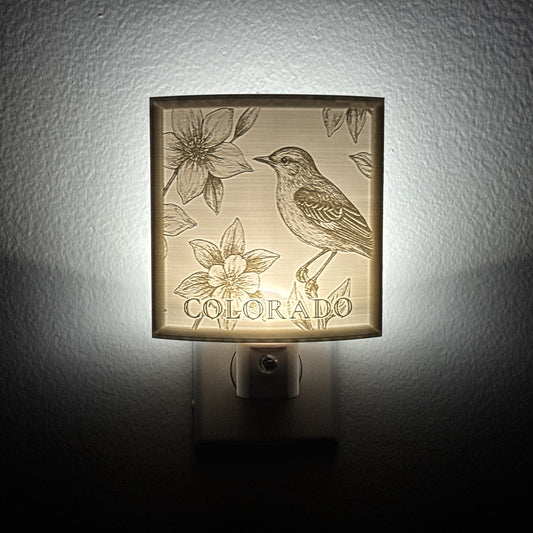 Colorado State Bird & Flower Nightlight