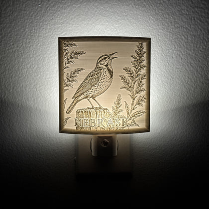 Nebraska State Bird & Flower Nightlight