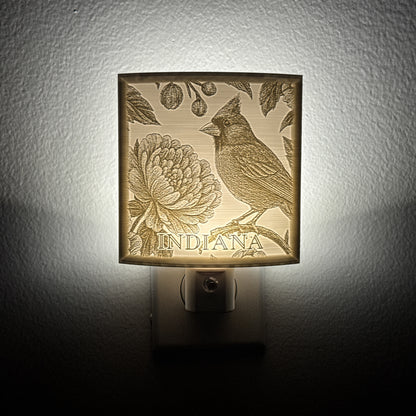 Indiana State Bird & Flower Nightlight