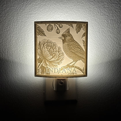 Indiana State Bird & Flower Nightlight