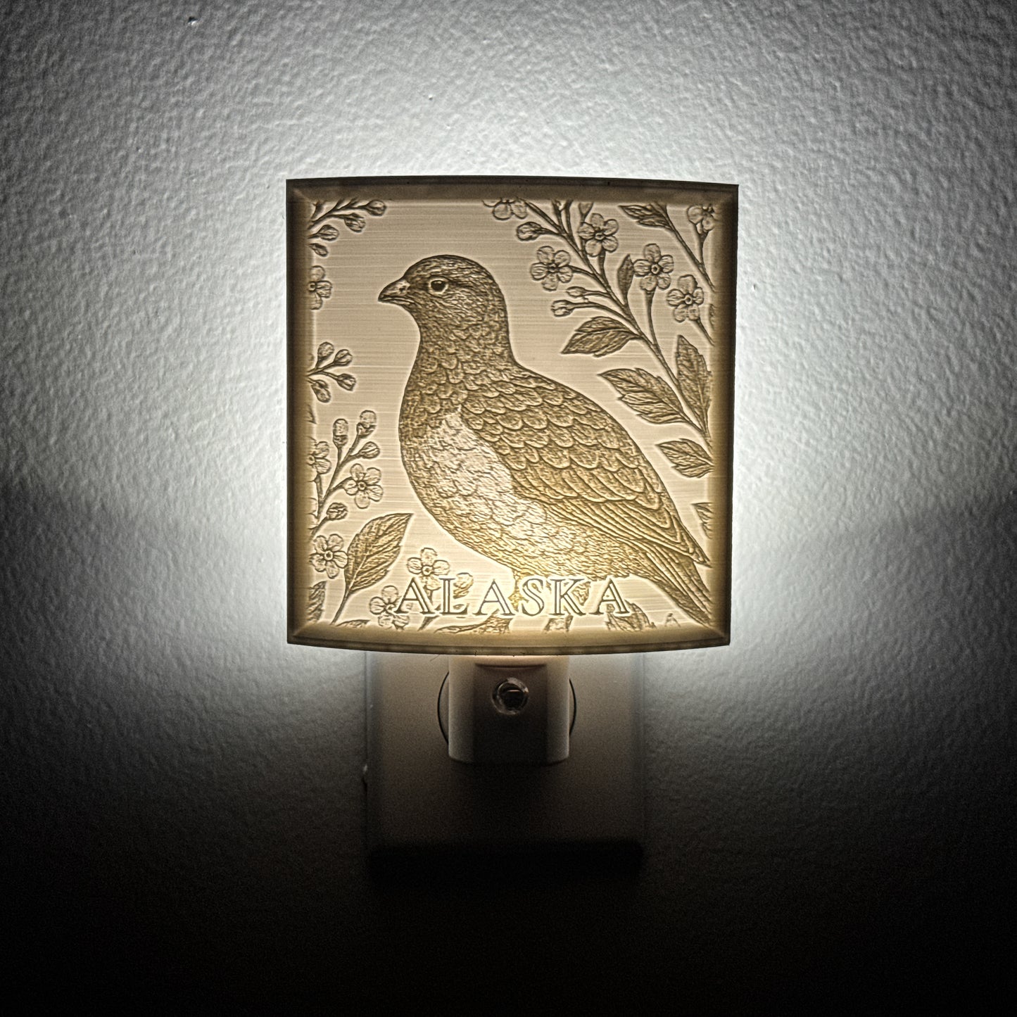 Alaska State Bird & Flower Nightlight