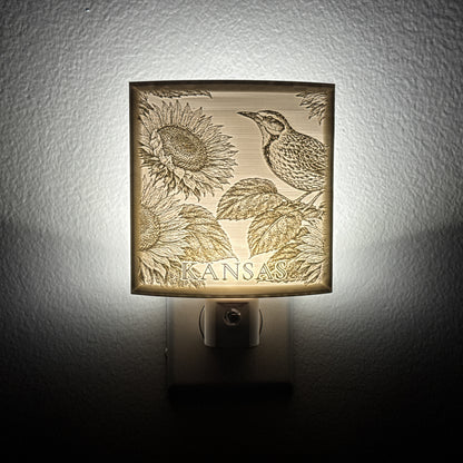 Kansas State Bird & Flower Nightlight