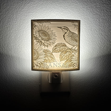 Kansas State Bird & Flower Nightlight