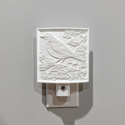 Wisconsin State Bird & Flower Nightlight