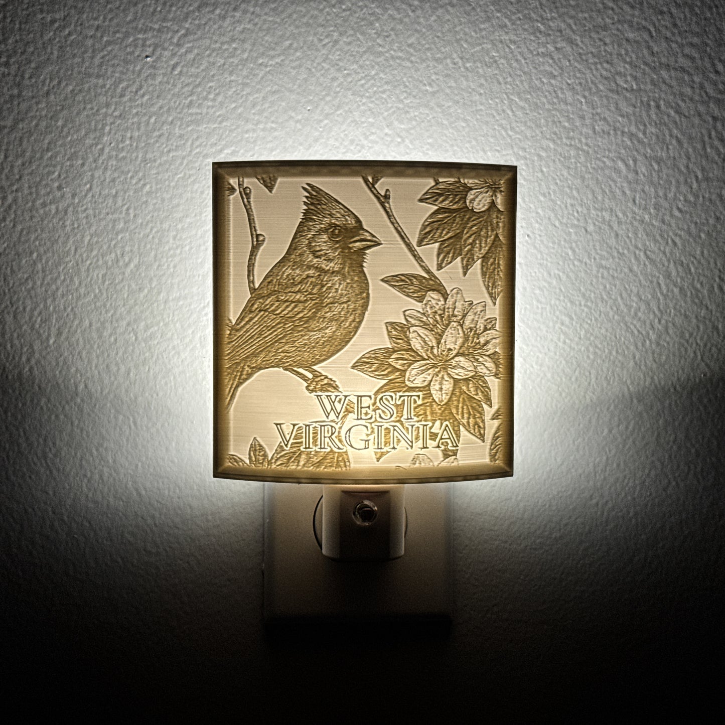 West Virginia State Bird & Flower Nightlight