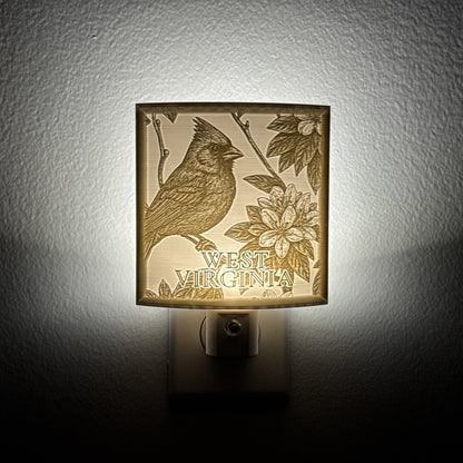 West Virginia State Bird & Flower Nightlight