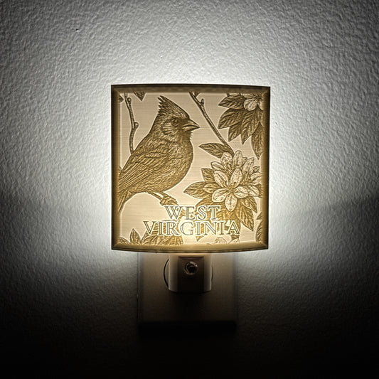 West Virginia State Bird & Flower Nightlight
