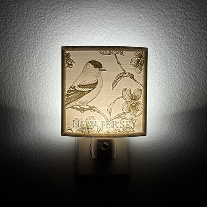 New Jersey State Bird & Flower Nightlight