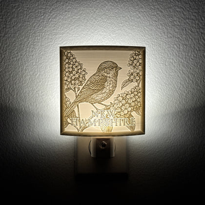 New Hampshire State Bird & Flower Nightlight
