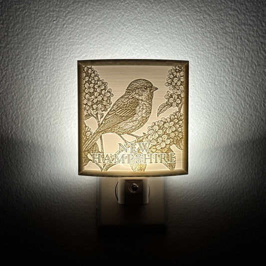 New Hampshire State Bird & Flower Nightlight