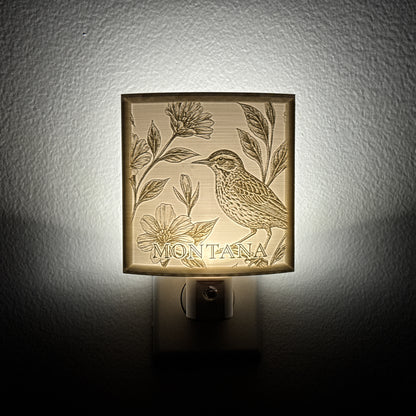 Montana State Bird & Flower Nightlight