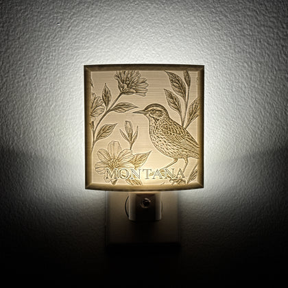 Montana State Bird & Flower Nightlight